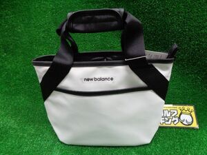 GK豊田▼ 340 新品■ニューバランスゴルフ■カートバッグ■012-4981006 030■ホワイト■ラウンドバッグ■シンプル■カッコイイ