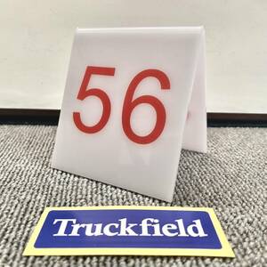 【56】テーブルナンバー／シボレー キャデラック フォード ローライダー トラッキン ミニトラック アメ車 USA雑貨 1956 USDM Truckfield