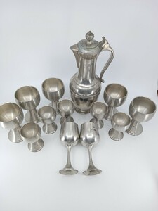 SELANGOR PEWTER　セランゴールピューター 97％ 錫製品　グラス　ポットなど　まとめて