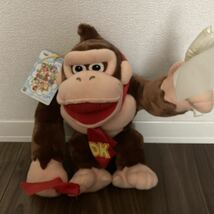 未使用・タグ付き マリオパーティー ドンキーコング mario party Donkey Kong　ぬいぐるみ 全高約40cm バンプレスト_画像1