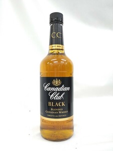 未開栓 Canadian Club BLACK ウイスキー カナディアン クラブ ブラックラベル 700ml 40% CANADIAN WHISKY 古酒② Lh3.5