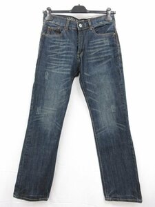 超美品 【AMERICAN EAGLE アメリカンイーグル】 ダメージ加工 デニムパンツ ジーンズ (メンズ) size32/32 インディゴブルー系 ■28MPA0514