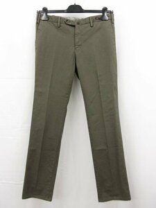 極美品 【ピーティーゼロウーノ PT01】 Super Slim Fit STRECH コットンスラックス (メンズ) size48 カーキ系 CPD301 TT02 ■28MPA0546■