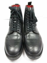 超美品【REGAL Shoe & Co リーガルシューアンドカンパニー】 ショートブーツ Uチップ レザー 紳士靴 (メンズ) size25 ブラック ■30MZA5144_画像4