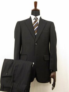  очень красивый товар [ Brooks Brothers Brooks Brothers] Loro Piana ткань шерсть 2 кнопка костюм ( мужской ) 44~46 соответствует темно-синий полоса #28RMS8413