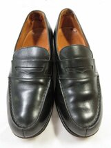 美品【JMウエストン J.M.WESTON】180 シグニチャー ローファー スリッポン 紳士靴 (メンズ) size5.5D ブラック ■30MZA5145■_画像2