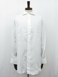  super-beauty goods [ Ships SHIPS] cotton material Semi-wide color weave pattern long sleeve shirt ( men's ) size42 white #31MK3084#