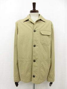 定価75.900円 未使用【モンテドーロ MONTEDORO】SLOWEAR 63M616 M9361 414 カバーオール ブルゾン (メンズ)46 ベージュ 伊製■17SLJ0190■