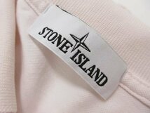 美品 【ストーンアイランド STONE ISLAND】 鹿の子生地 半袖ポロシャツ (メンズ) sizeL ライトピンク 761521717 ■31MT5058■_画像9