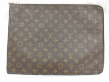 【ルイヴィトン LOUIS VUITTON】 M53456 ポッシュドキュマン モノグラム クラッチバッグ 書類ケース (メンズ) ブラウン■5MG2485■_画像1