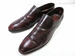 【JOHN LOBB ジョンロブ】 ELM エルム スリッポン ローファー 靴 (メンズ) size7.5E7000 バーガンディ系 ミュージアムカーフ ■30MZA5157■