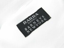 HH超美品 【バルバ BARBA】BARNEYS NEW YORK 織柄 ワイドカラー ブロード生地 ワイシャツ 長袖シャツ (メンズ) 40 ホワイト ■31MK3015■_画像8