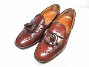 【ALDEN オールデン】 3766 SHIPS別注 コードバン タッセル付き ローファー 紳士靴 (メンズ) size8D ムラ感 ブラウン系 ■15MZA5220■