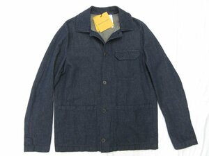 定価85.800円 未使用【モンテドーロ MONTEDORO】SLOWEAR 63M616 M9367 820 コットンリネンデニムカバーオール(メンズ)50 伊製■17SLJ0184■