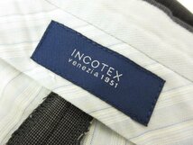 美品 【インコテックス INCOTEX】 HIGH COMFORT ウールスラックス パンツ (メンズ) size48 グレー系 織柄 002-11 伊製 ■28MPA0643■_画像8