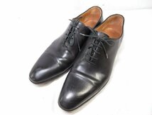 【カルロスサントス CARLOS SANTOS】 6903 ホールカット レザー ドレスシューズ 紳士靴 (メンズ) size9 ブラック ■30MZA5277■_画像1