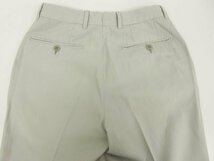 【エルメネジルドゼニア Ermenegildo Zegna】 コットンスラックス パンツ (メンズ) size7-42C ライトグレー系 無地 ■28MPA0636■_画像6