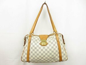 【ルイヴィトン LOUIS VUITTON】 N42220 ストレーザ PM ショルダーバッグ PVC×レザー ダミエアズール オフホワイト×グレー系 ■5LG2843■