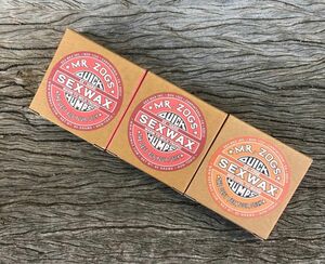 新品、SEX WAX 3個セット サーフィン ワックス オレンジ&レッドラベル