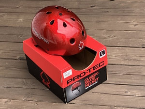 PRO-TEC プロテック ヘルメット Lサイズ CLASSIC SKATE RED METAL レッドメタリック プロテクター スケートボード インライン