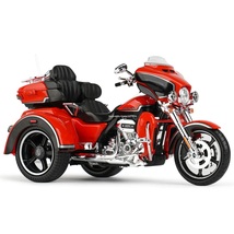完成品 ハーレーダビッドソン レッド 赤 バイク 1/12 合金モデル 2021 トライク 2カラー トライグライド バイクモデル 1:12 F280_画像1