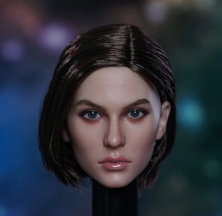 Price revision action figure general purpose custom exchange head 1/6 female short foreigner short hair Jill PVC figure G079, doll, character doll, custom doll, others