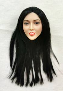 Art hand Auction ☆☆ 1/6 Figurine Femme Cheveux Noirs Cheveux Longs Tête de Remplacement Personnalisée Tête de Remplacement ☆☆ Pièces de Tête Tête à Usage Général Belle Cool F996, poupée, poupée de personnage, poupée personnalisée, autres