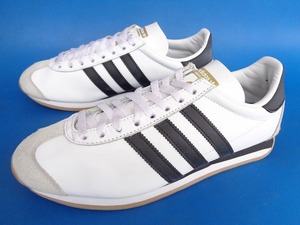 13648■20年製 adidas originals country OG アディダス カントリー 白 黒 金ベロ 25 cm FV1223