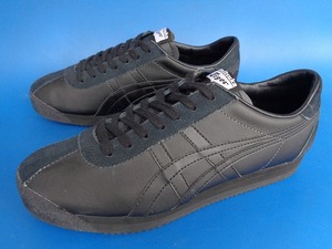 13660■美品 ASICS OnitsukaTiger CORSAIR アシックス オニツカタイガー コルセア 黒 ブラック レザー 26 D7J4L メキシコ 好きに