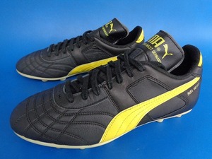 13666■美品 PUMA PARA MEXICO プーマ パラメヒコ サッカー スパイク 黒 黄 3530897 25 cm