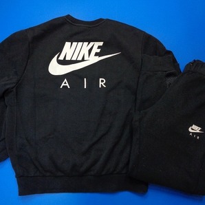 13704■NIKE AIR ナイキ エア ブラッシュドバック フリース セットアップ 上下 セット スウェット スエット XL 希少サイズの画像2