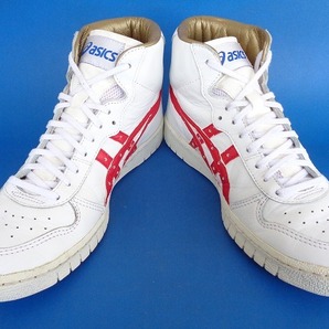 13676■美品 ASICS JAPAN L FABRE TBF707 アシックス ジャパン ファブレ 白 赤 25 日本製 バッシュ 希少 三井寿の画像4