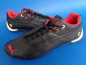 13751■美品 PUMA FUTURE CAT LEATHER SF FERRARI プーマ フューチャーキャット フェラーリ ドライビングシューズ 黒 赤 26.5 305735-02