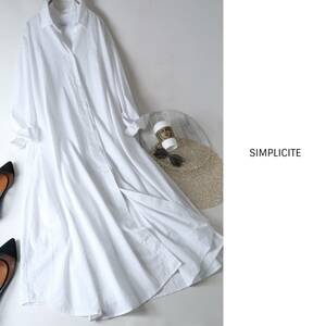  super-beauty goods *2021SS* Iena /simplisite.SIMPLICITE*... cotton 100% Flare shirt One-piece *A-O 1526