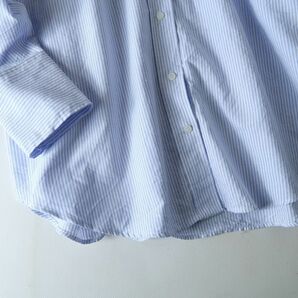 超美品☆ザラ ZARA☆洗える コットン100％ ストライプ柄 オーバーサイズ スキッパーシャツ Mサイズ☆A-O 1674の画像5