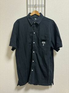 ［STUSSY］ステューシー　半袖シャツ ブラック　X LARGE 0240412-51