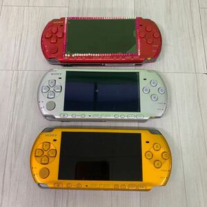 ジャンク　SONY ソニー　PSP（PSP-3000）×3台　PlayStationPortable