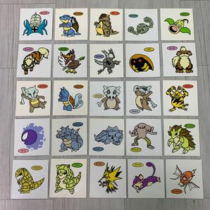 第一パン ポケモンパン 初期 デコキャラシール 初代ポケモン 200枚 ポケットモンスター 赤・緑・青・黄の画像4