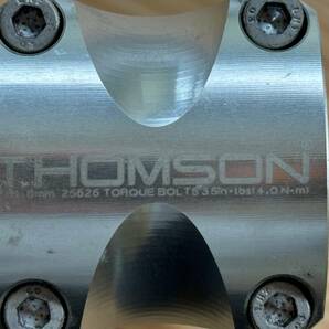 THOMSON Elite X4 SM-E113 シルバートムソンオーバーサイスアヘッドステム 0° X 100㎜ X 31.8mm径 ハンドルバー用 中古美品の画像5