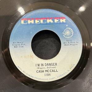 【EP】Cash McCall - I'm In Danger / S O S 1967年USオリジナル Checker 1184の画像1