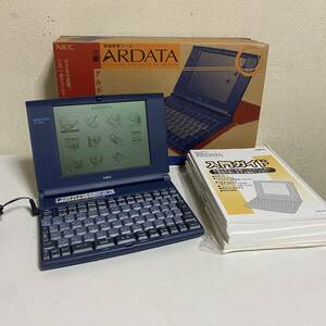 売切り！自宅保管品 NEC / エヌイーシー 情報携帯ツール ARDATA ワープロ CA-1000T 付属品アリ 現状渡し 通電確認済み 文豪 