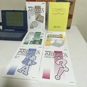 売切り！自宅保管品 NEC / エヌイーシー 情報携帯ツール ARDATA ワープロ CA-1000T 付属品アリ 現状渡し 通電確認済み 文豪 の画像5