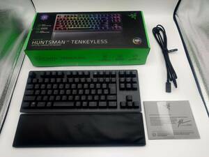 Razer ゲーミングキーボード Huntsman V2 Tenkeyless JP Clicky JP配列 RGB RZ03-03941500-R3J1 Black　ジャンク品