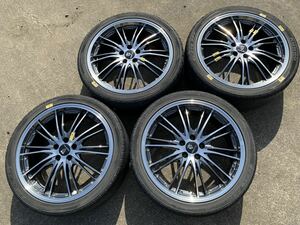 【 アルミホイール タイヤ 4本セット 18インチ 225/40ZR18 5H PCD100 7J Traffic star 中古品 】 ZVW30 30系 プリウス