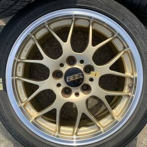 【 BBS ホイール タイヤ 4本セット 7J 8J 2本ずつ FOGED Foged foged 鍛造 17インチ PCD114.3 5穴 5H 中古品 】 215/45ZR17 235/45ZR17の画像3