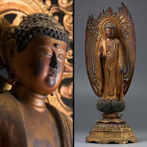 【五】仏教美術 『木造阿弥陀如来立像』 玉眼