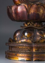 【五】仏教美術 『木造阿弥陀如来座像』 玉眼 高71cm_画像9