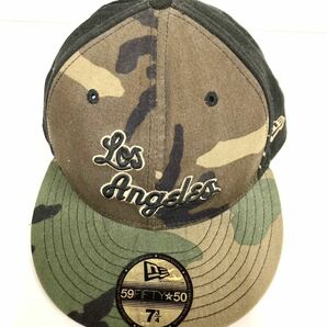 ◆NEW ERA ニューエラ◆キャップ MLB 59FIFTY 迷彩柄 LAS ANGELESロサンゼルス・ドジャース 7-5/8インチ 60.6CM 帽子の画像2