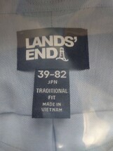 ランズエンド LANDS' END スーピマコットン100% オックスフォードシャツ ボタンダウンカラー ワイシャツ ブルー 39-82 ★新品未使用★_画像2