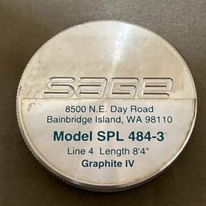 SAGE フライロッド Model SPL 484-3 全長約、255cm 自重約79g 3本継の画像5